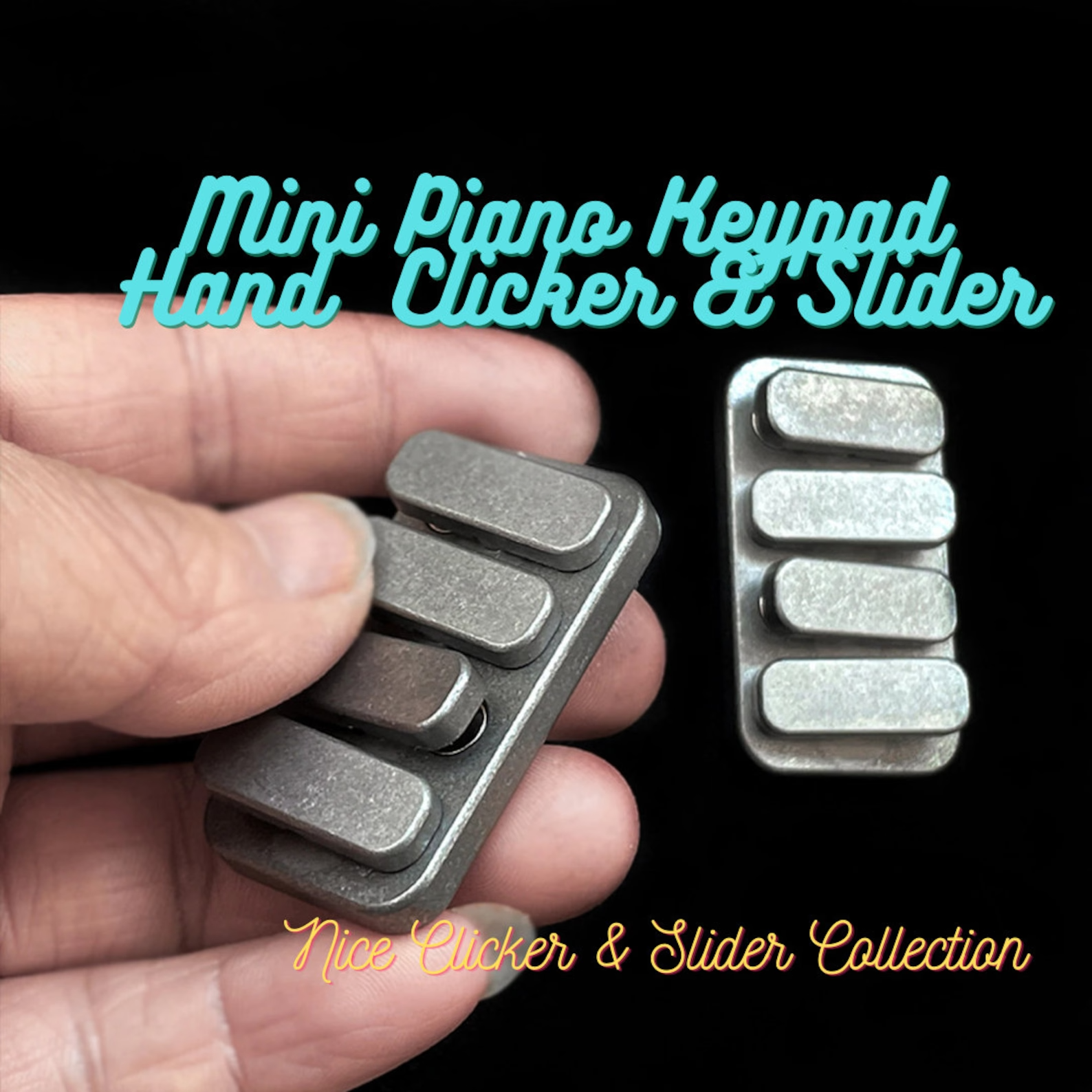 Mini Stainless Steel Keypad Piano Hand Haptic Push Haptic Clicker Slid ...