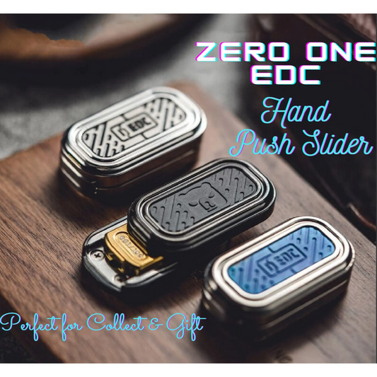 New Zero One Stainless Steel Hand Push Slider | 01 Hand Haptic Slider | EDC Hand Slider