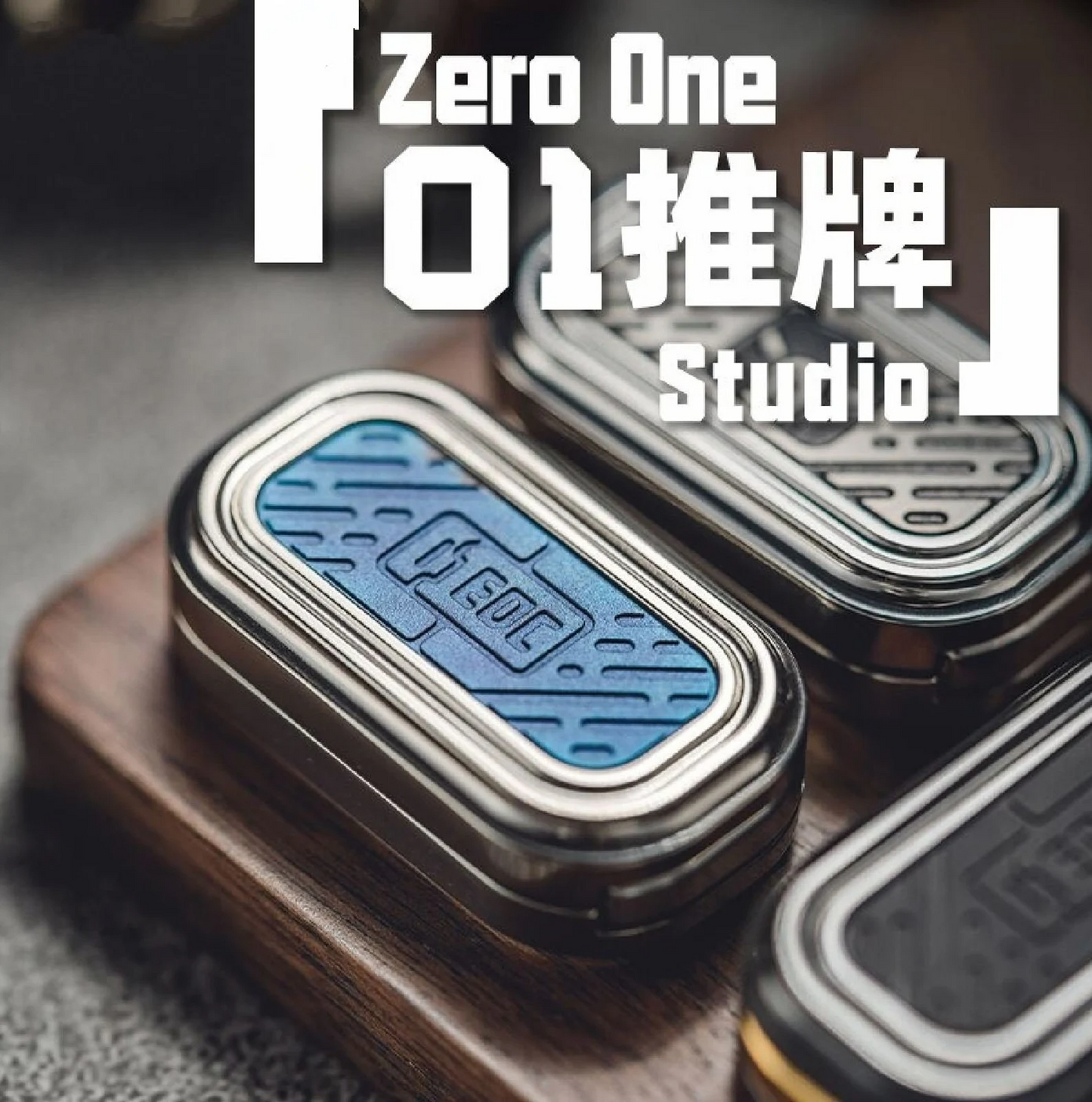 New Zero One Stainless Steel Hand Push Slider | 01 Hand Haptic Slider | EDC Hand Slider