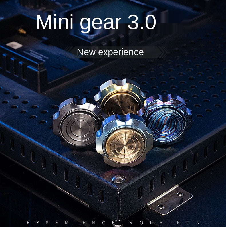 Mini Titanium Alloy Gear Shape Hand Spinner | Mini EDC Gear Shape Fidget Spinner | Mini Metal Hand Spinner for Gift and Collection