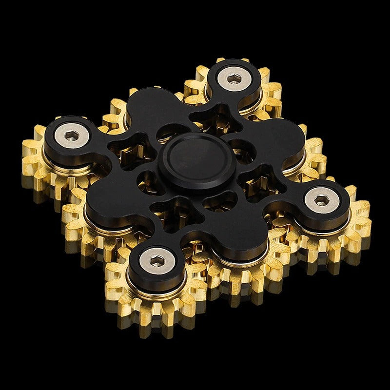 Four_Nine Gears Linkage fingertip | Metal Gyro Gear Chain Spinner | EDC Hand Gear Spinner Fidget for Gift, Fun, Stress Relief & Collection