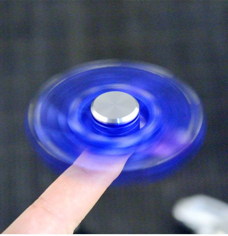 Stylist Three Leaf Hollow Hand Spinner Stainless | Three Leaf Metal Fidget Spinner | Mini Alloy Dynamics Gyro EDC for Collection and Gift