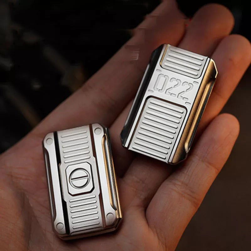 Mini Stainless Steel Hand Push PPB Slider | Mini Metal Hand PPB Slider | Mini EDC Hand Push Slider for Fun Collection and Gift