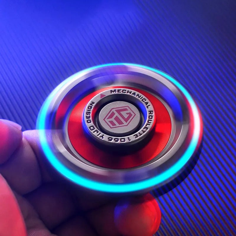 Luminous Hand Fidget Gyro Spinner | Metal Hand Gyro Spinner with Luminous Perfect for Gift & Collection