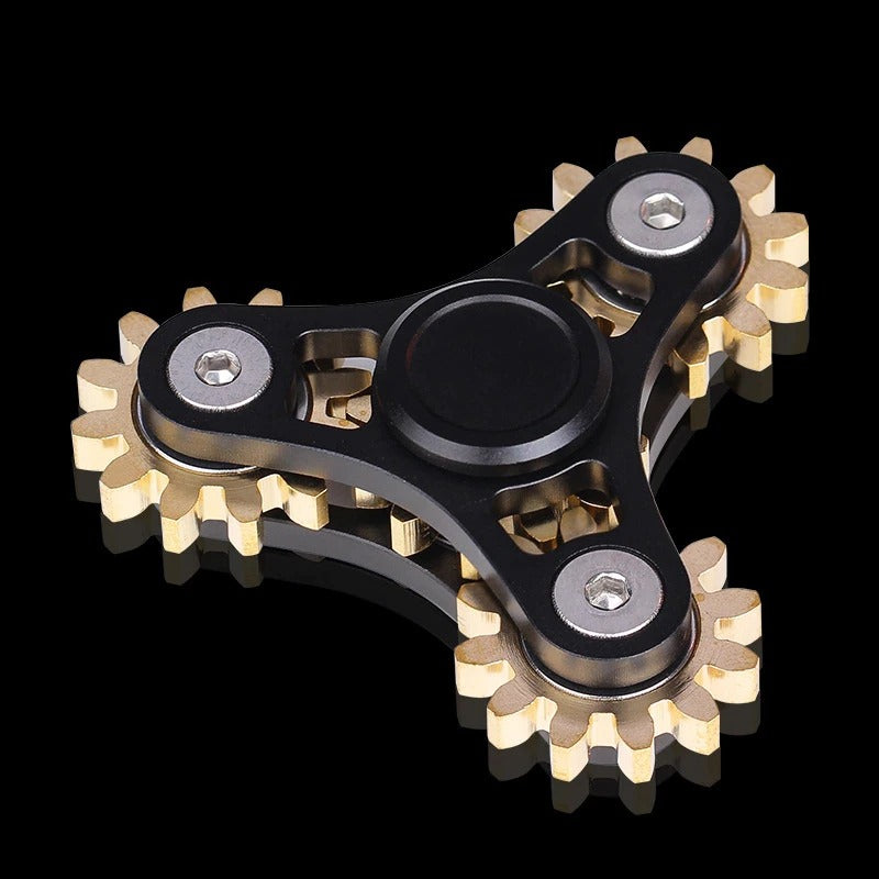 Four_Nine Gears Linkage fingertip | Metal Gyro Gear Chain Spinner | EDC Hand Gear Spinner Fidget for Gift, Fun, Stress Relief & Collection