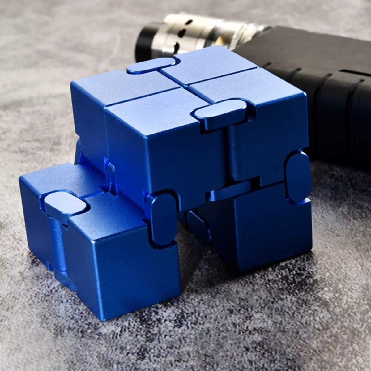 Premium Metal Infinity Cube Fidget Spinner /Aluminum Infinity Cube Spinner for Gift and Collection