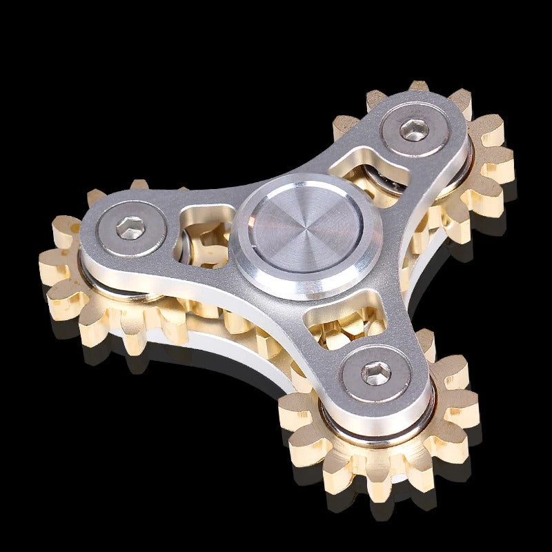 Four_Nine Gears Linkage fingertip | Metal Gyro Gear Chain Spinner | EDC Hand Gear Spinner Fidget for Gift, Fun, Stress Relief & Collection