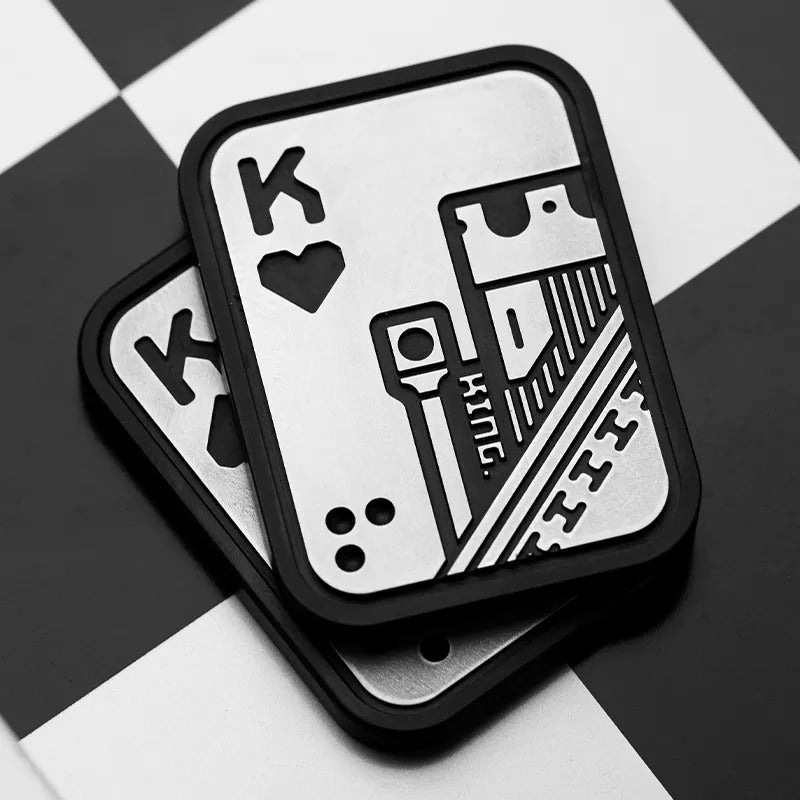 Lautie Stainless Steel Lucky Poker Card Magnetic Push Slider | Lautie EDC Poker Card AA-KK | Lautie Metal Lucky Poker Slider Card for Collection & Gift