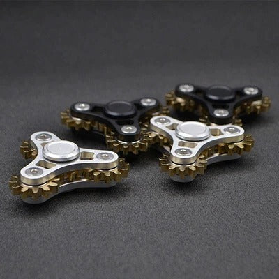 Four_Nine Gears Linkage fingertip | Metal Gyro Gear Chain Spinner | EDC Hand Gear Spinner Fidget for Gift, Fun, Stress Relief & Collection
