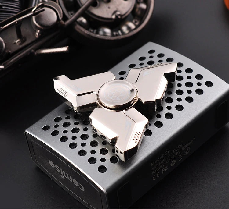 Mini Trefoil Fidget Spinner Alloy Hand Spinner | Mini Alloy Metal Gyro Spinner | Alloy EDC Hand Spinner for Adult ADHD Anti-Stress.