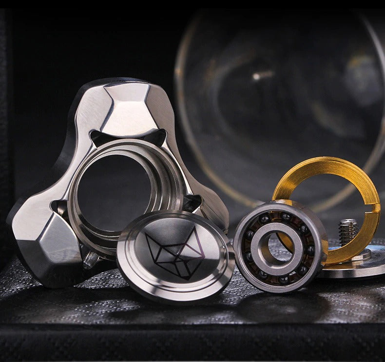 Stainless Steel Hand Fidget Spinner | Full Metal Hand Spinner for Kids Adult Gift & Collection