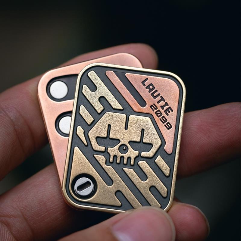 Lautie Stainless Steel Lucky Poker Card Magnetic Push Slider | Lautie EDC Poker Card AA-KK | Lautie Metal Lucky Poker Slider Card for Collection & Gift