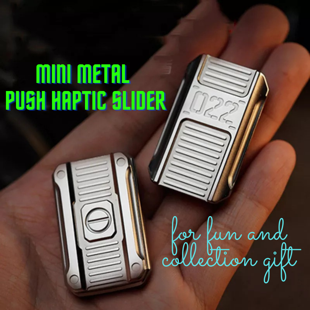 Mini Stainless Steel Hand Push PPB Slider | Mini Metal Hand PPB Slider | Mini EDC Hand Push Slider for Fun Collection and Gift